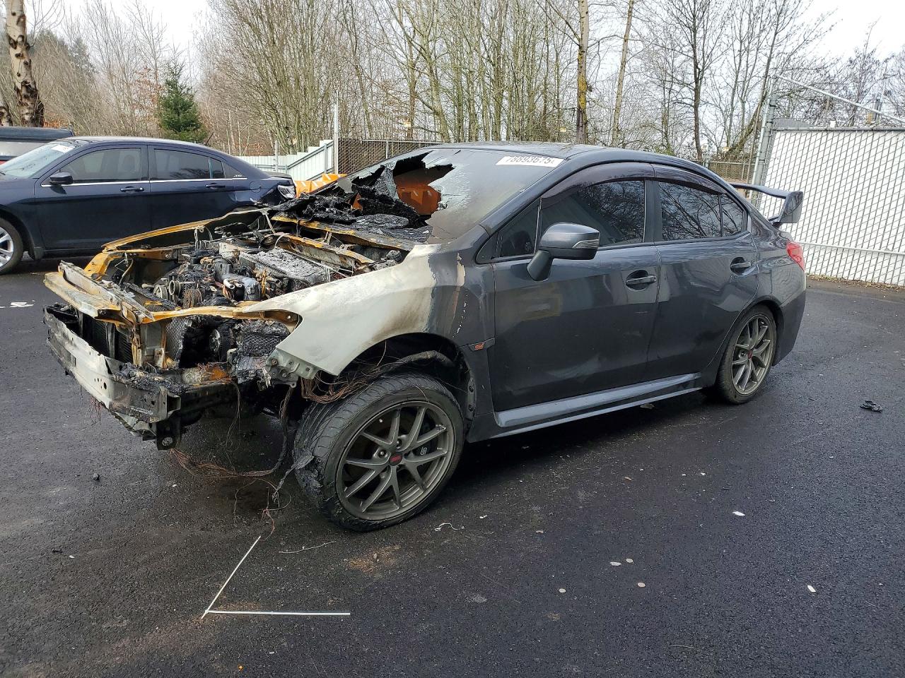 2015 Subaru WRX STI Limited, VIN JF1VA2U66F9812751 — Engine fire