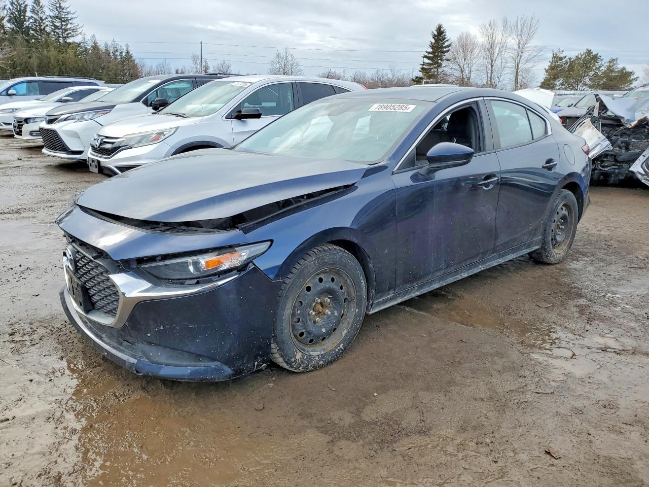 2019 Mazda 3 GX, VIN 3MZBPAB75KM104517 — Front end
