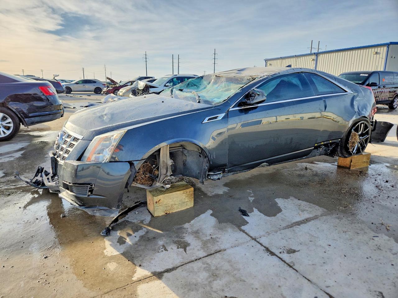 2014 Cadillac CTS, VIN 1G6DA1E34E0134849 — Rollover