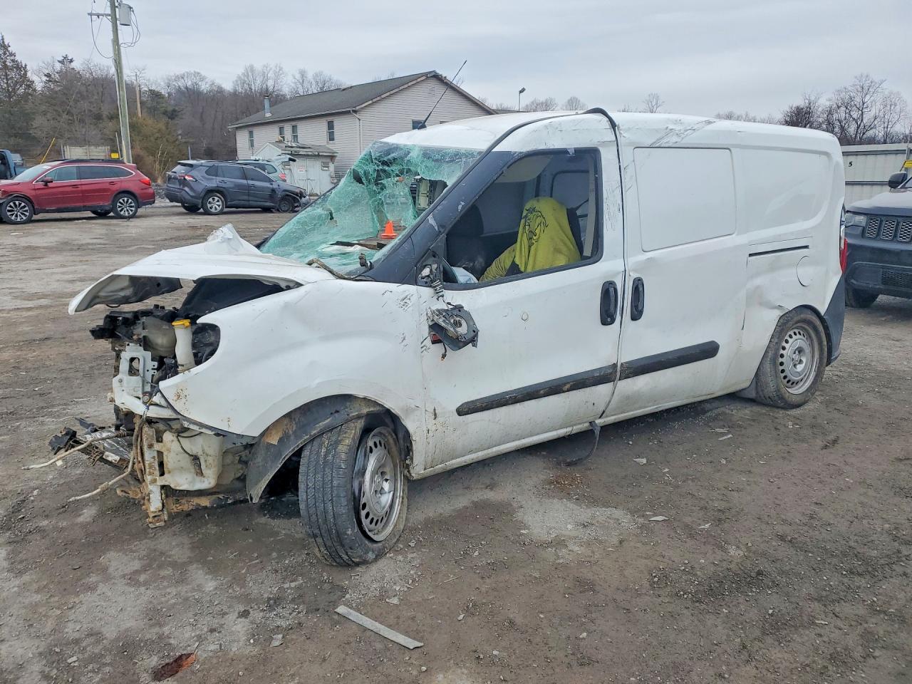 2017 Ram ProMaster City Cargo Tradesman, VIN ZFBERFAB8H6E01034 — Rollover