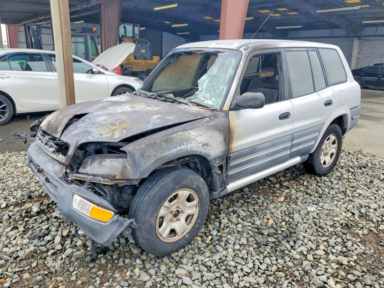 1998 Toyota RAV4, VIN JT3HP10V5W7108263 — Engine fire