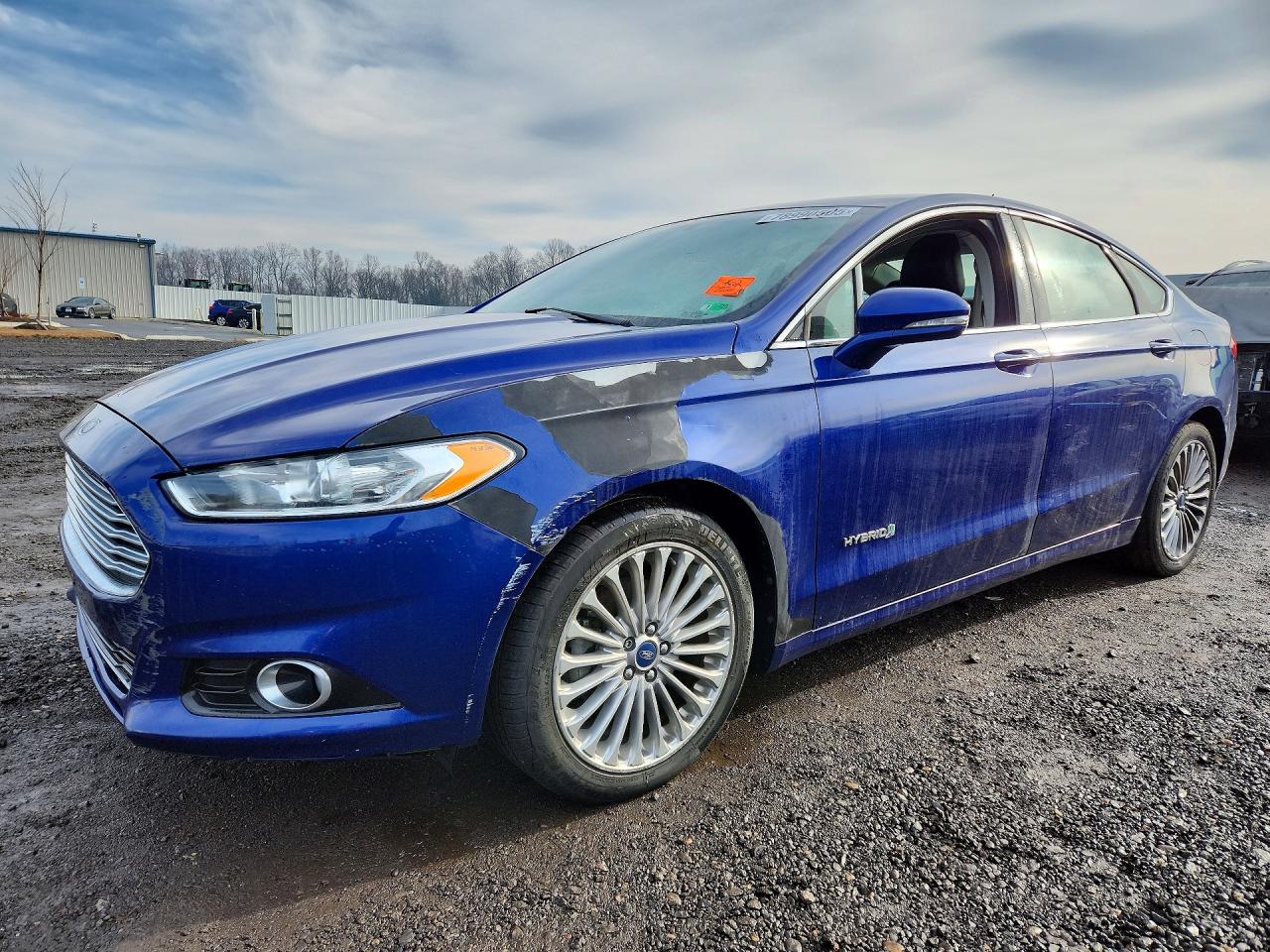 2014 Ford Fusion Titanium Hybrid, VIN 3FA6P0RU4ER126127 — Minor dents and scratches