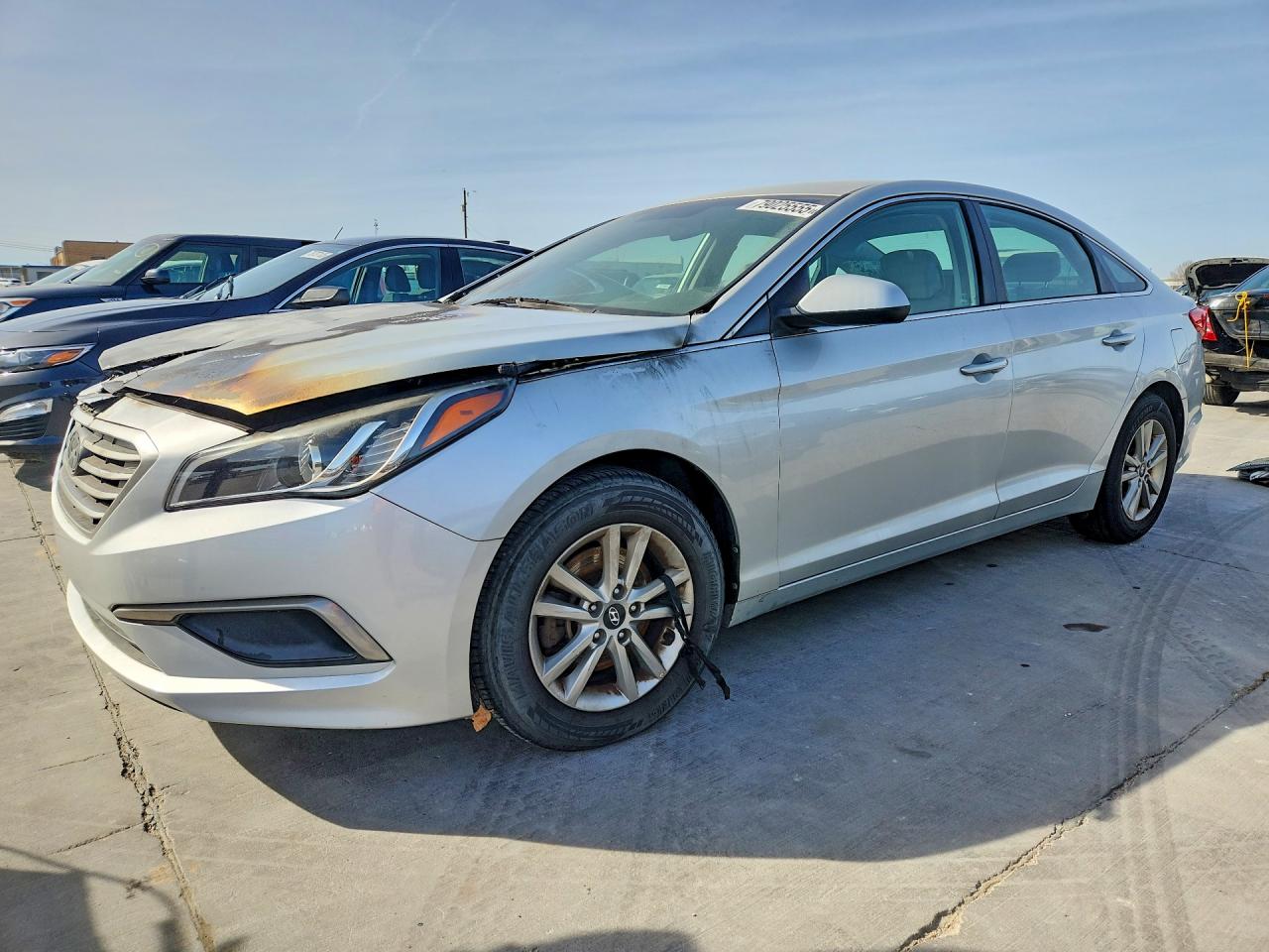 2017 Hyundai Sonata SE, VIN 5NPE24AF4HH518752 — Engine fire