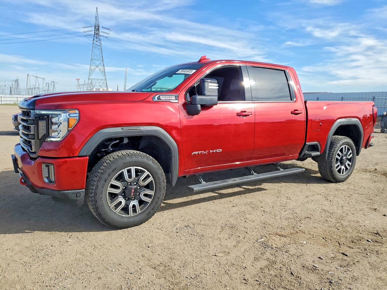 2022 GMC Sierra 2500HD AT4, VIN 1GT49PEY7NF213143 — Vandalism