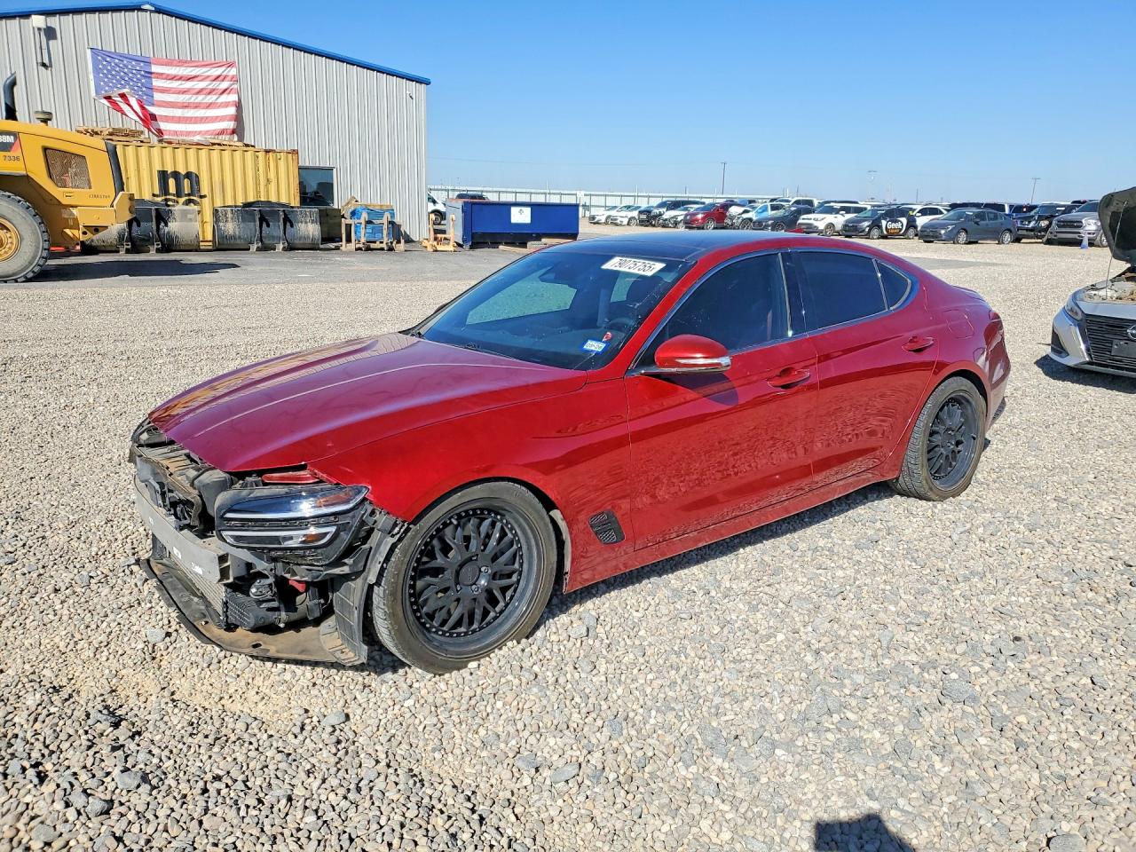 2022 Genesis G70 3.3T, VIN KMTG54TE0NU099967 — Front end