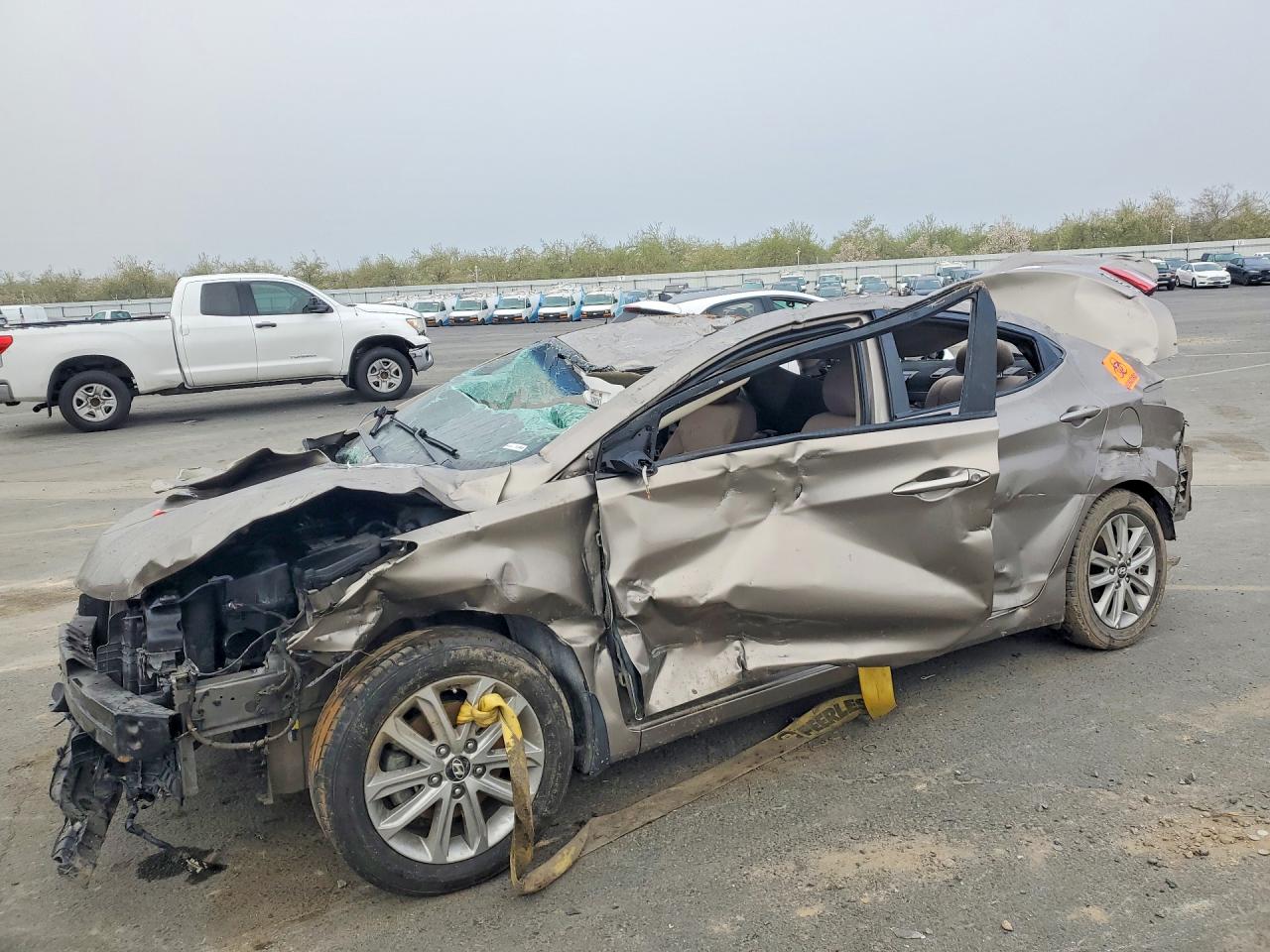 2015 Hyundai Elantra SE, VIN 5NPDH4AE0FH603165 — Rollover
