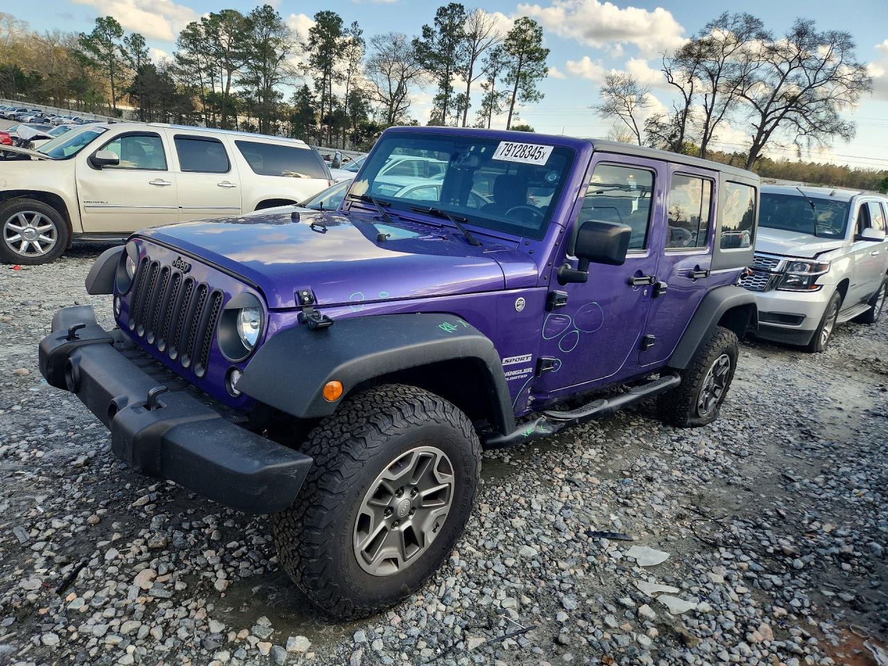 2017 Jeep Wrangler Unlimited Sport, VIN 1C4BJWDG4HL604290 — Rear end