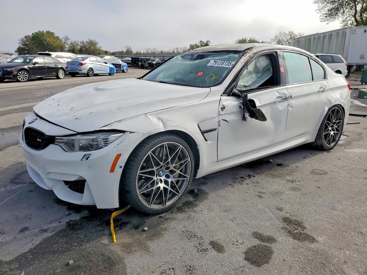 2017 BMW M3, VIN WBS8M9C52H5G42331 — Опрокидывание