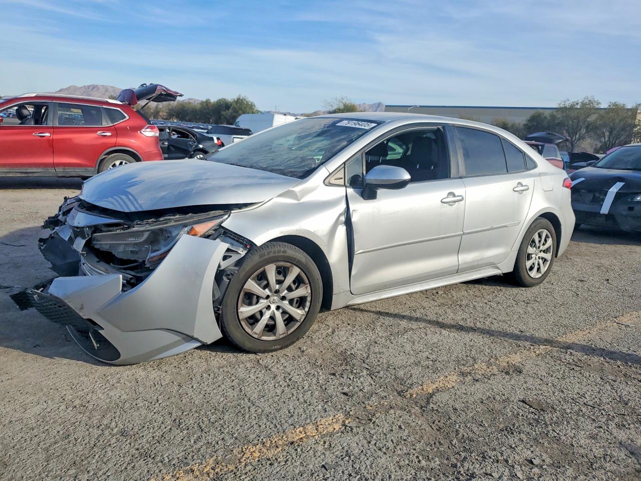 2021 Toyota Corolla LE, VIN JTDEPMAE2MJ160559 — Front end