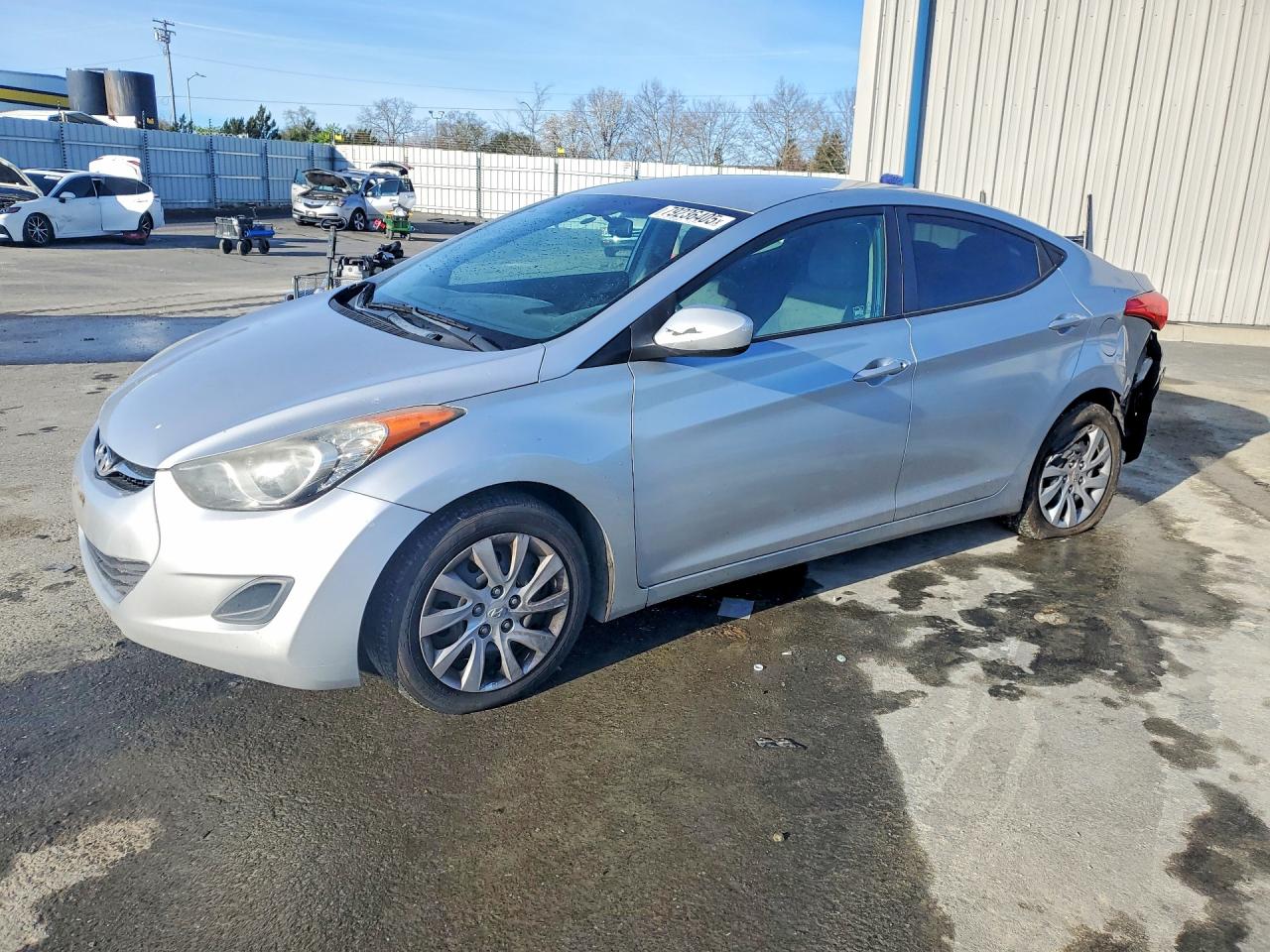 2011 Hyundai Elantra GLS, VIN 5NPDH4AE4BH047436 — Rear end