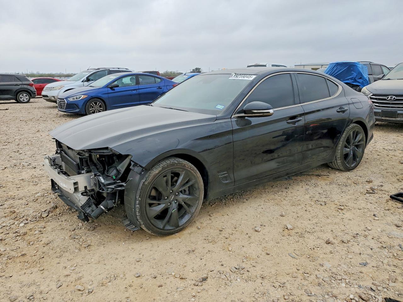 2022 Genesis G70 3.3T, VIN KMTG54TE5NU103141 — Front end