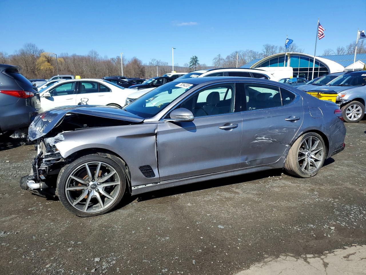 2023 Genesis G70 2.0T, VIN KMTG34TA8PU131618 — Front end