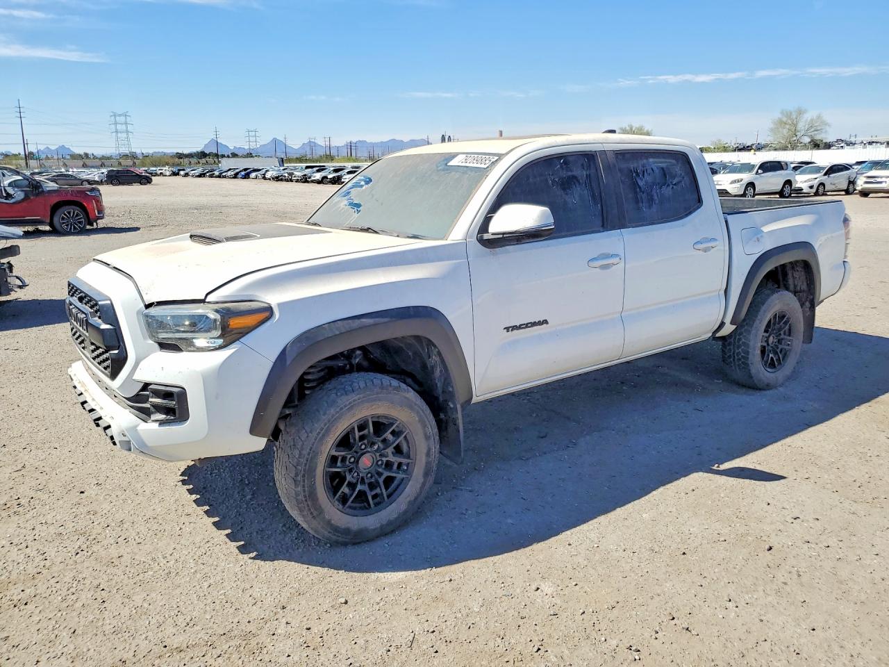 2021 Toyota Tacoma TRD Off Road, VIN 5TFCZ5AN7MX253906 — Vandalism