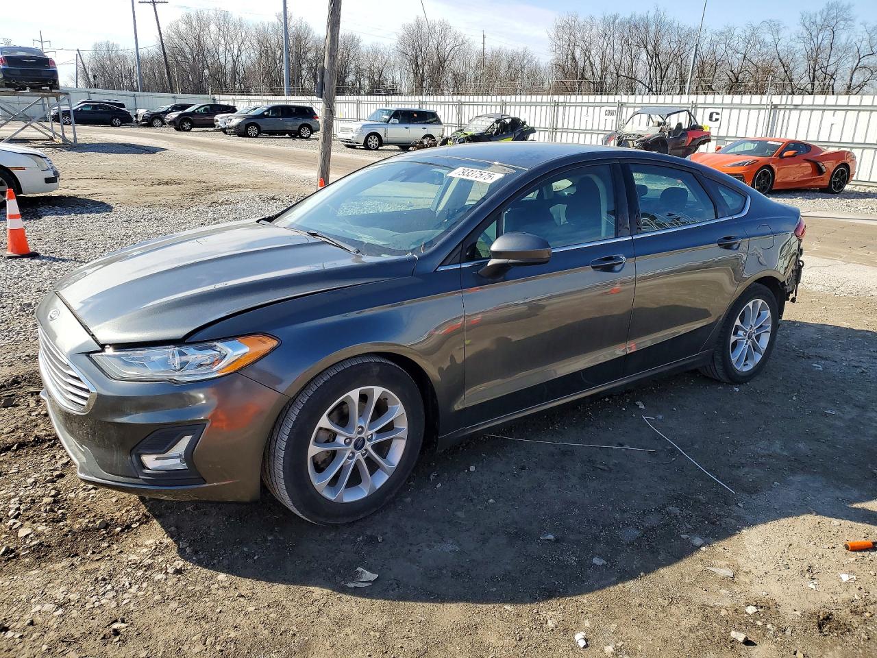 2019 Ford Fusion SE, VIN 3FA6P0HD1KR280596 — Rear end