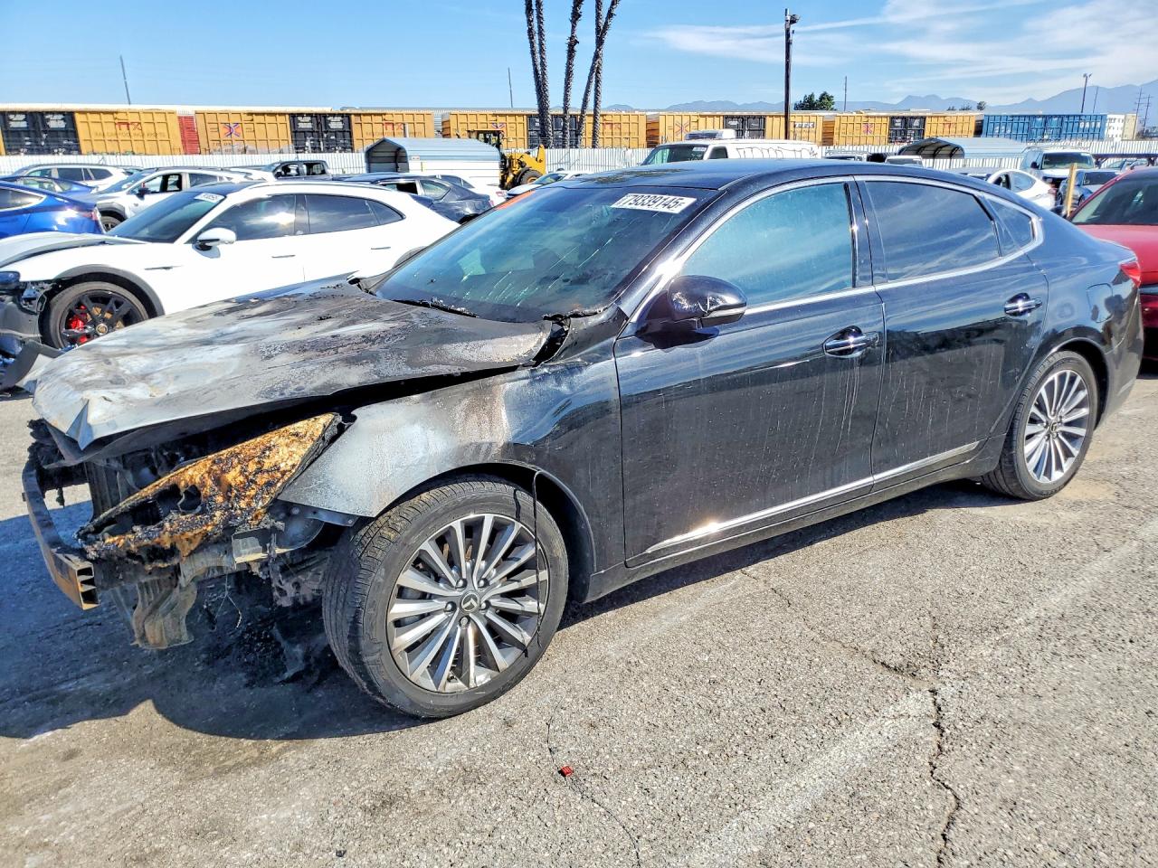 2019 Kia Cadenza Premium, VIN KNALB4J16K5164605 — Burn