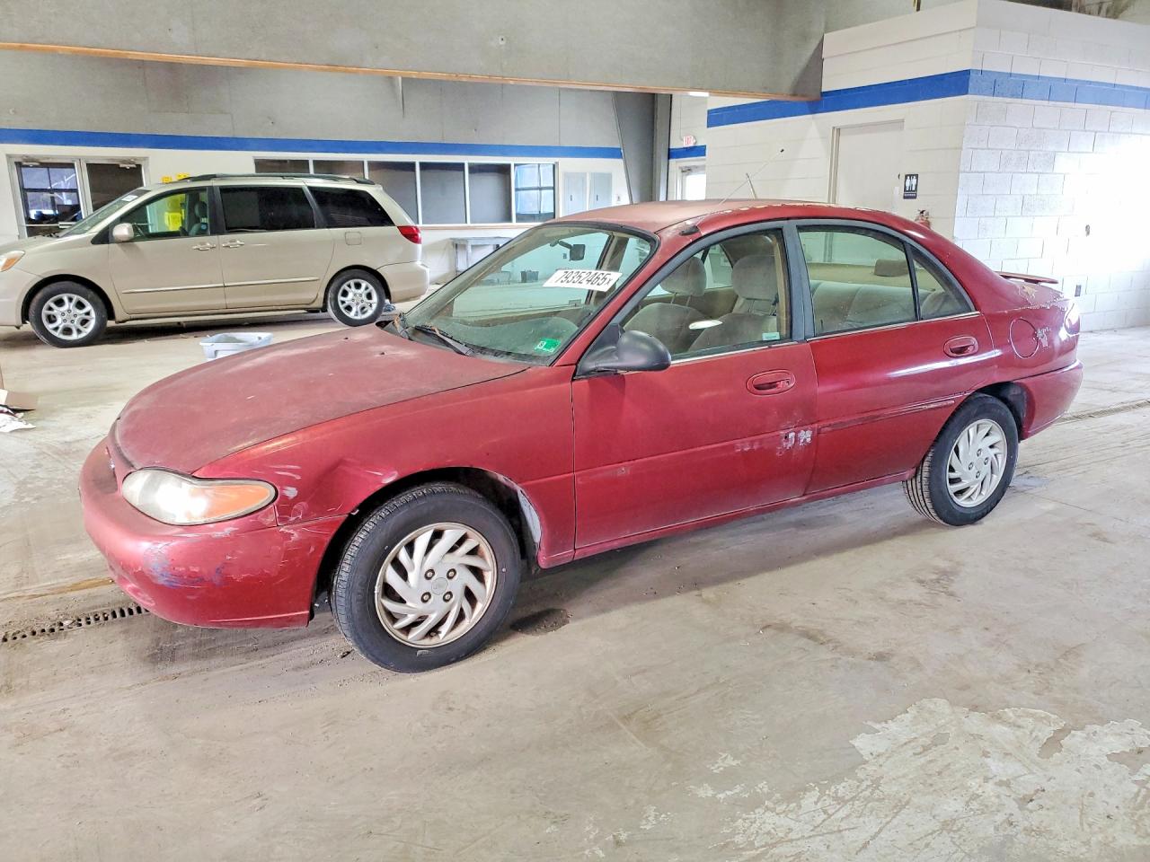 1997 Ford Escort LX, VIN 1FALP13P1VW309803 — Front end
