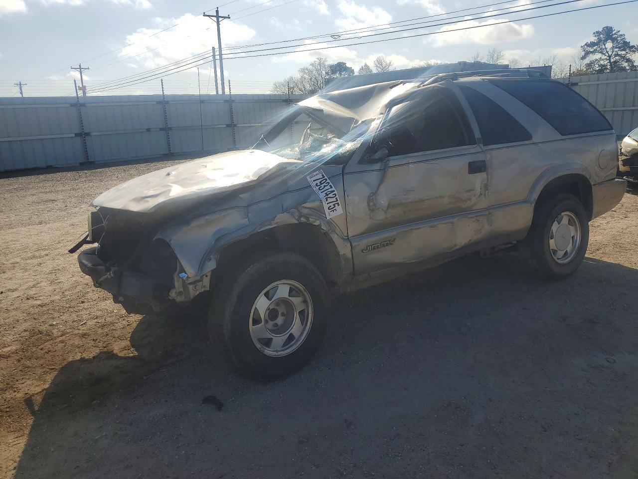 2001 GMC Jimmy SLS, VIN 1GKCS18W61K172839 — Опрокидывание