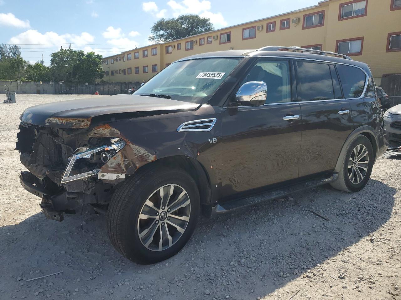 2018 Nissan Armada SL, VIN JN8AY2ND7JX000918 — Front end