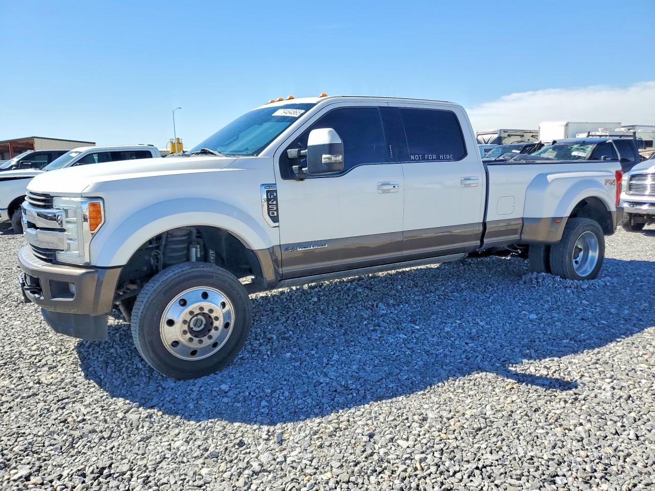 2017 Ford F-450 XLT, VIN 1FT8W4DT7HED57817 — Vandalism