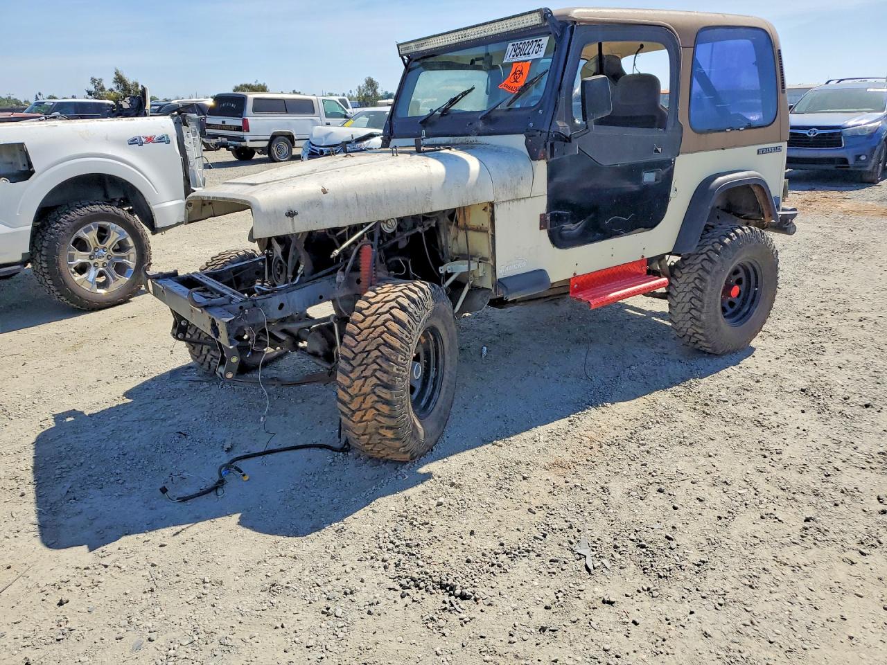 1987 Jeep Wrangler, VIN 2BCCL81J4HB510308 — Front end