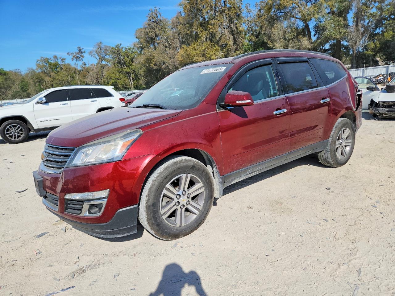 2017 Chevrolet Traverse LT, VIN 1GNKVHKDXHJ168475 — Rear end