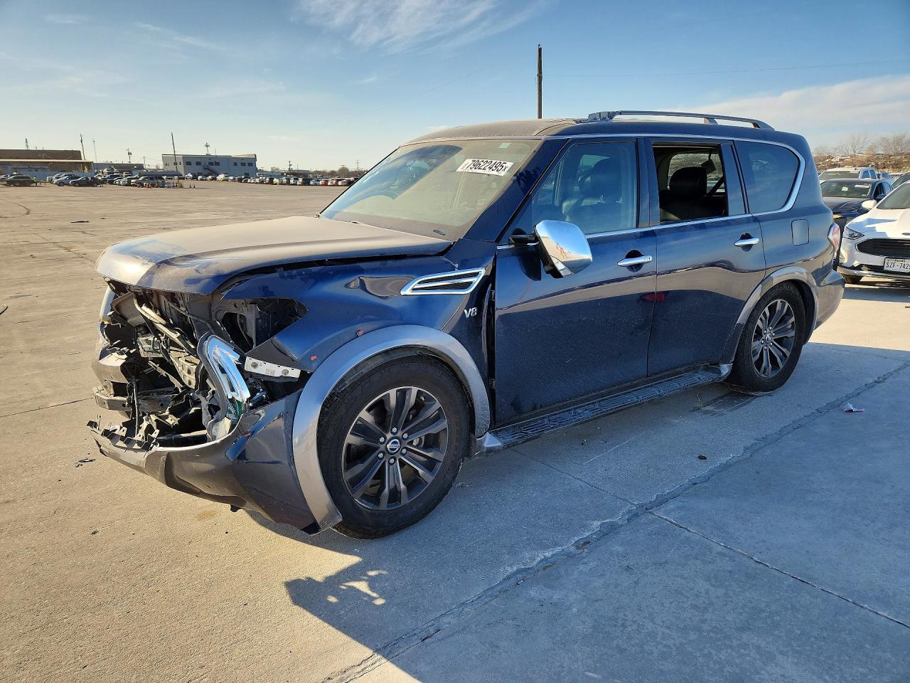 2018 Nissan Armada SV, VIN JN8AY2ND3JX002214 — Front end