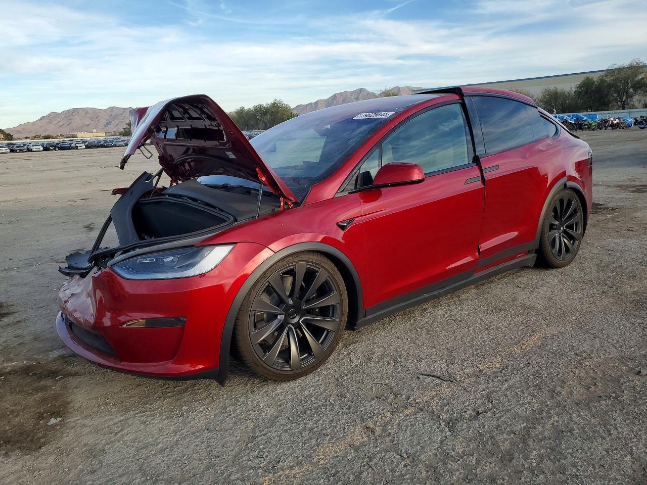 2025 Tesla Model X, VIN 7SAXCDE50SF469498 — Front end