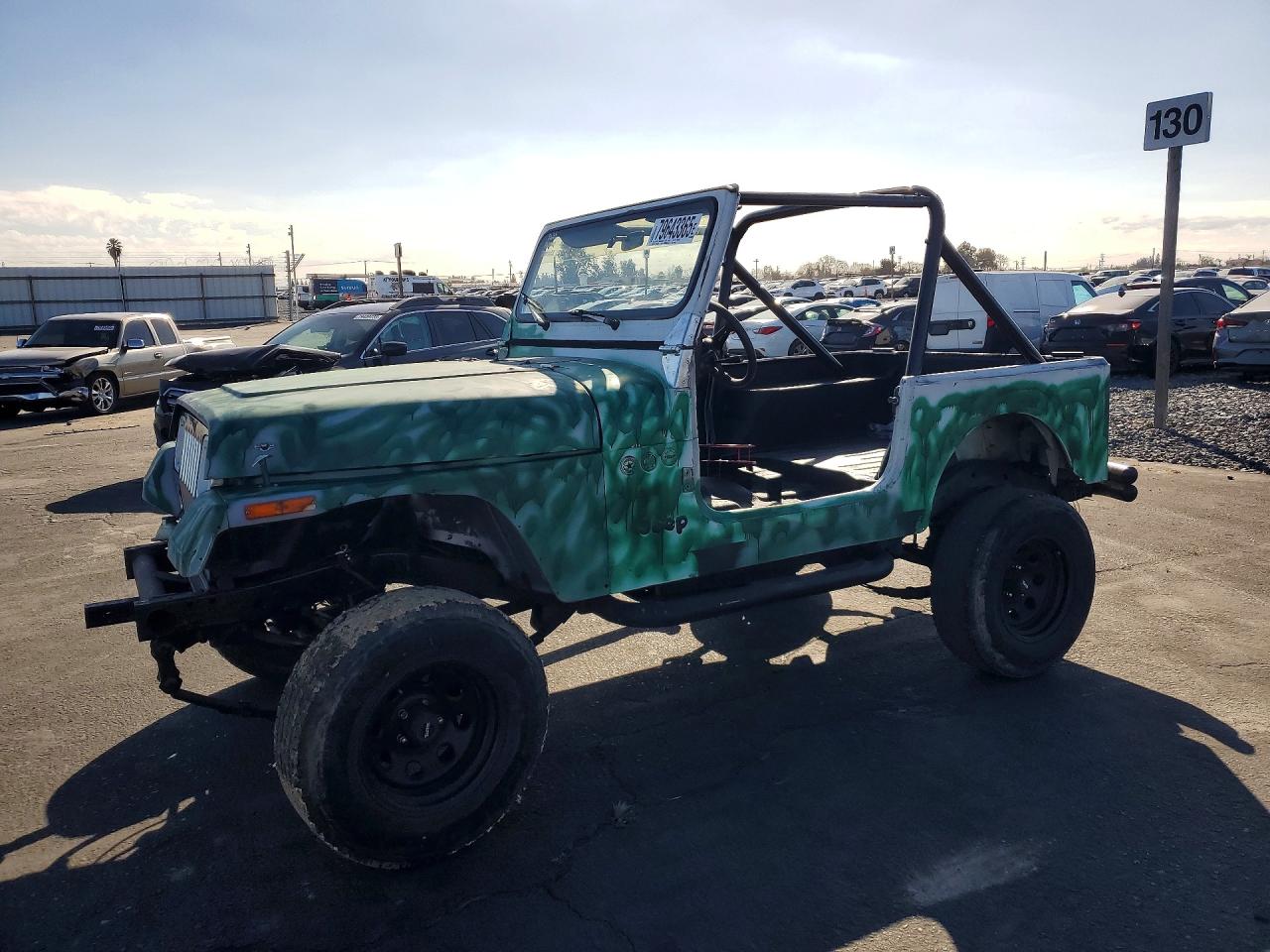 1991 Jeep Wrangler, VIN 2J4FY19P9MJ137824 — Stripped
