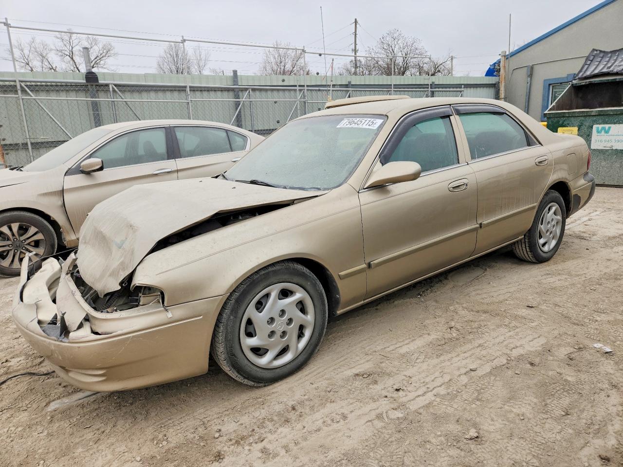2001 Mazda 626 LX, VIN 1YVGF22CX15214105 — Front end