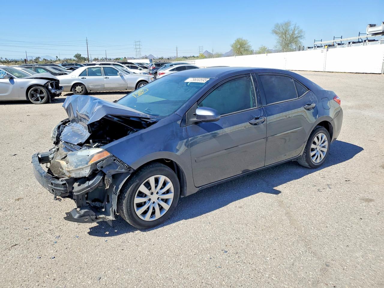 2016 Toyota Corolla LE, VIN 2T1BURHE3GC542128 — Front end