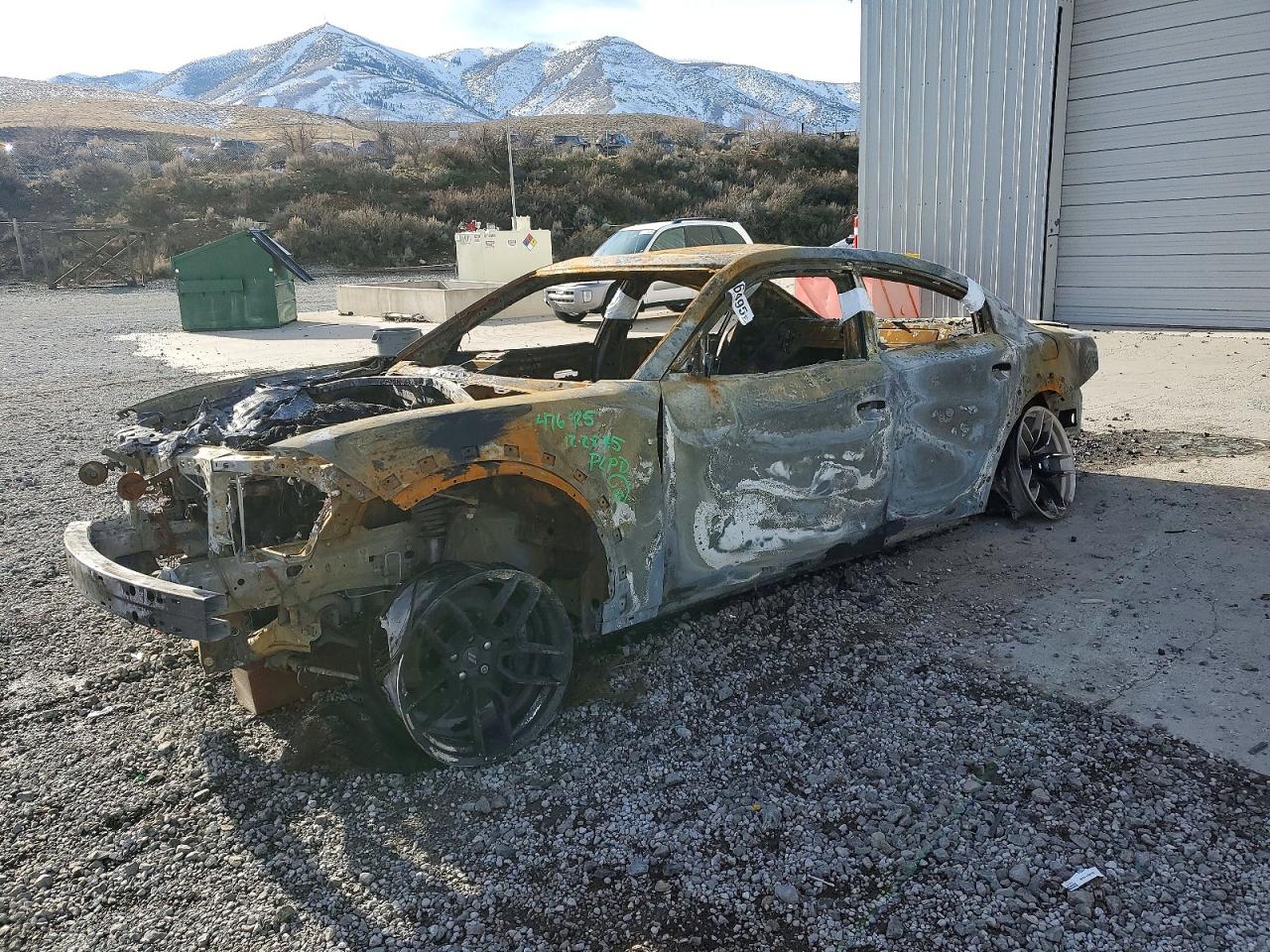2021 Dodge Charger Scat Pack Widebody, VIN 2C3CDXGJ3MH507540 — Burn