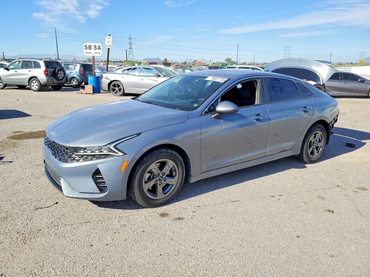 2023 Kia K5 LXS, VIN 5XXG14J20PG217107 — Rear end