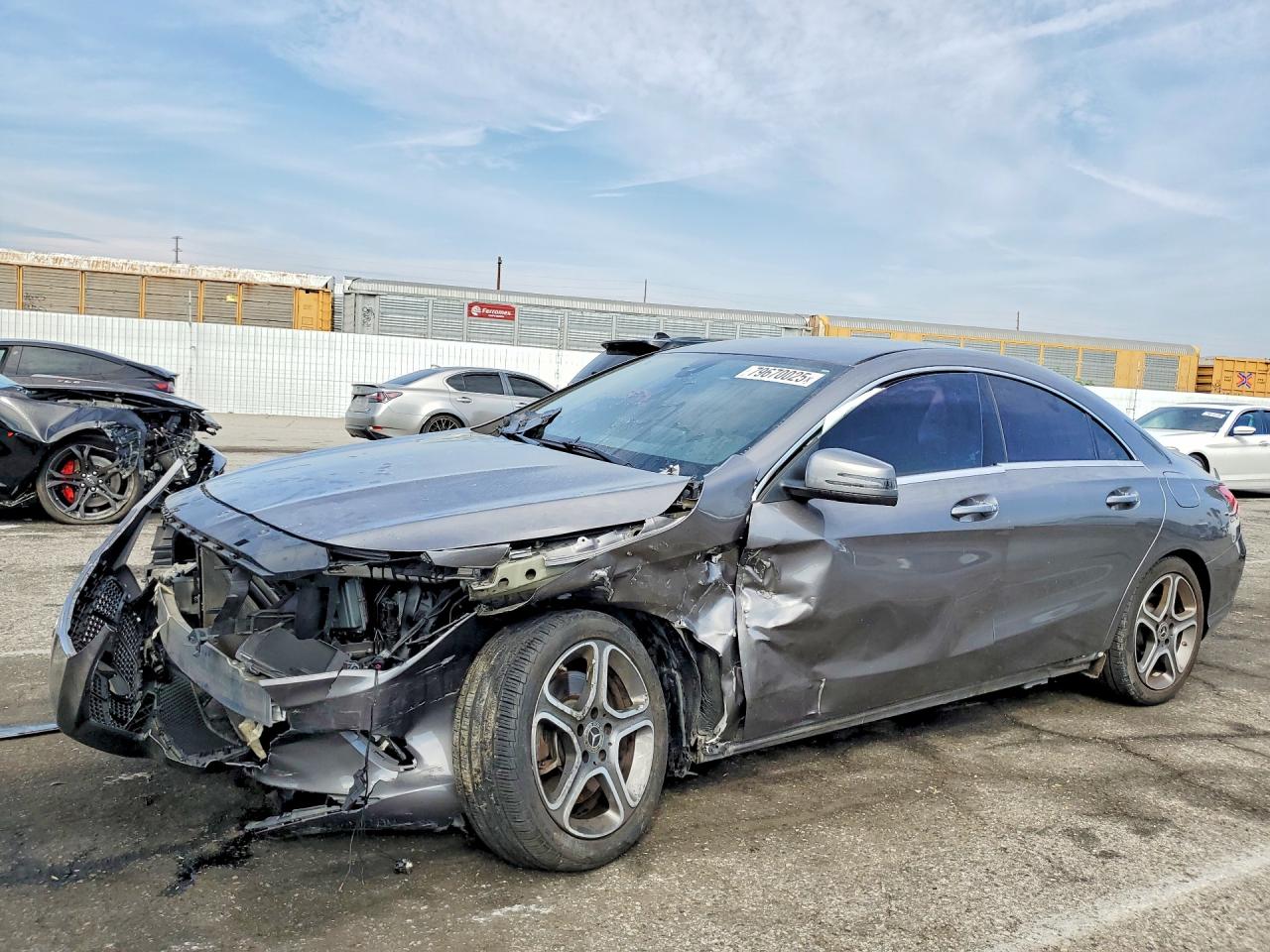 2018 Mercedes-Benz CLA 250, VIN WDDSJ4EB7JN613105 — Front end