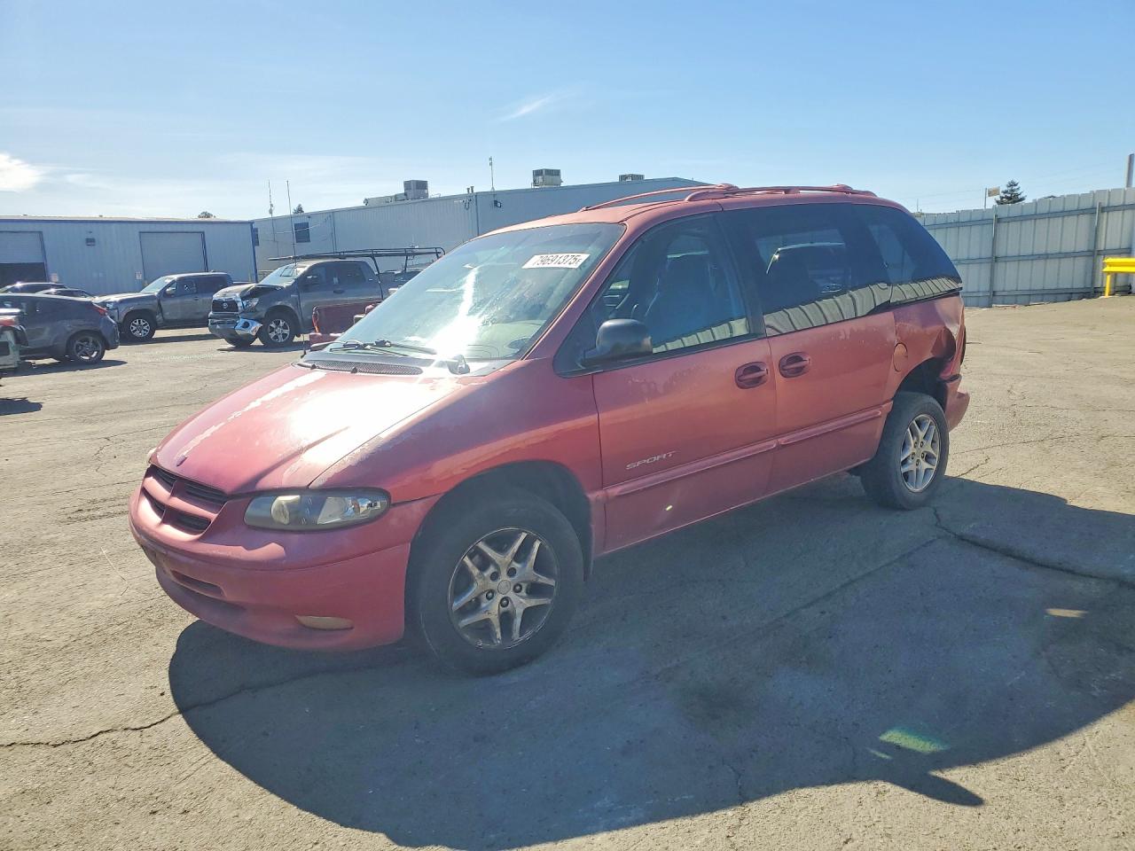 1998 Dodge Caravan SE, VIN 1B4GP45R6WB566702 — Зад