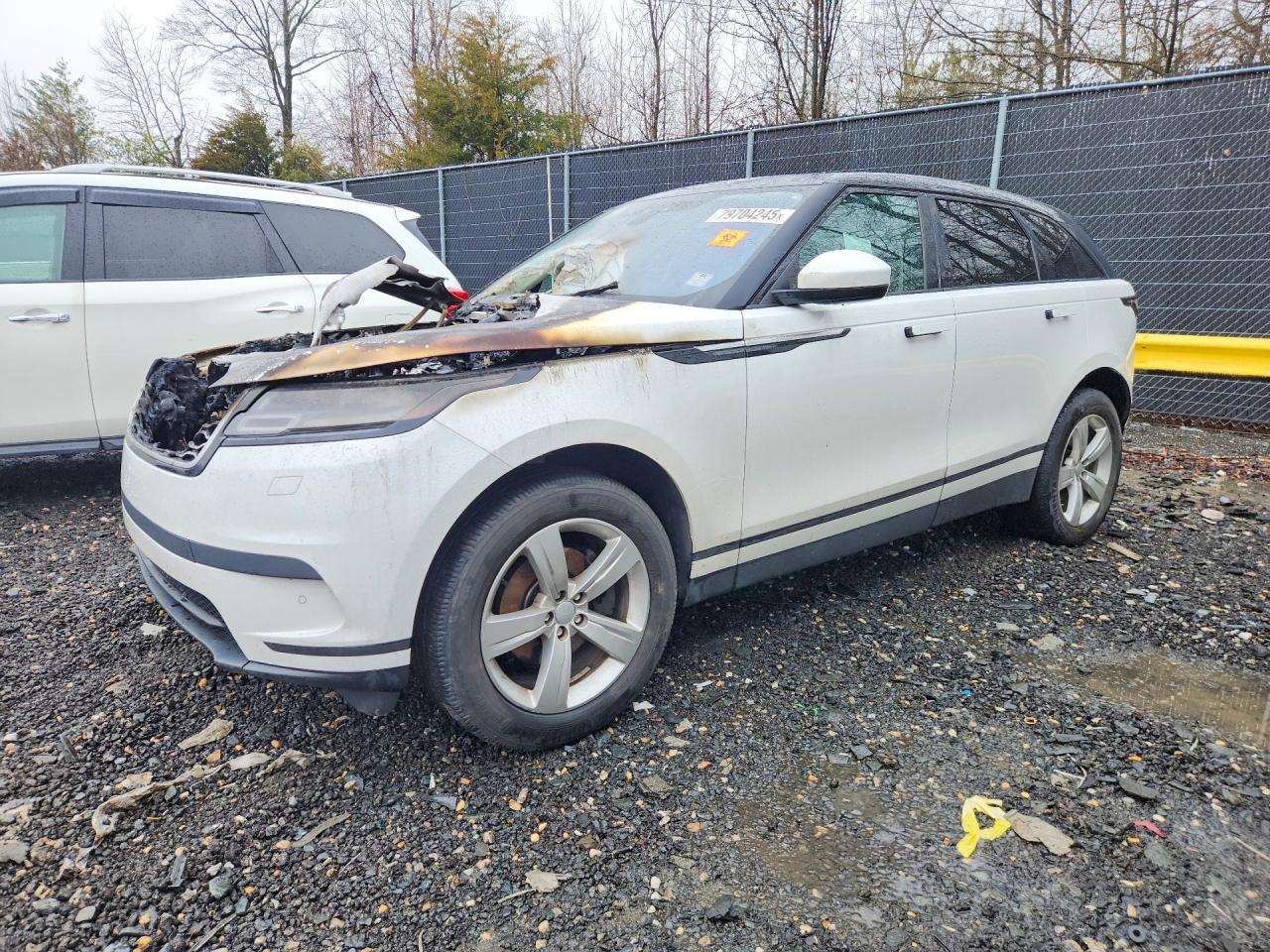 2020 Land Rover Range Rover Velar S, VIN SALYB2EX4LA268488 — Engine fire