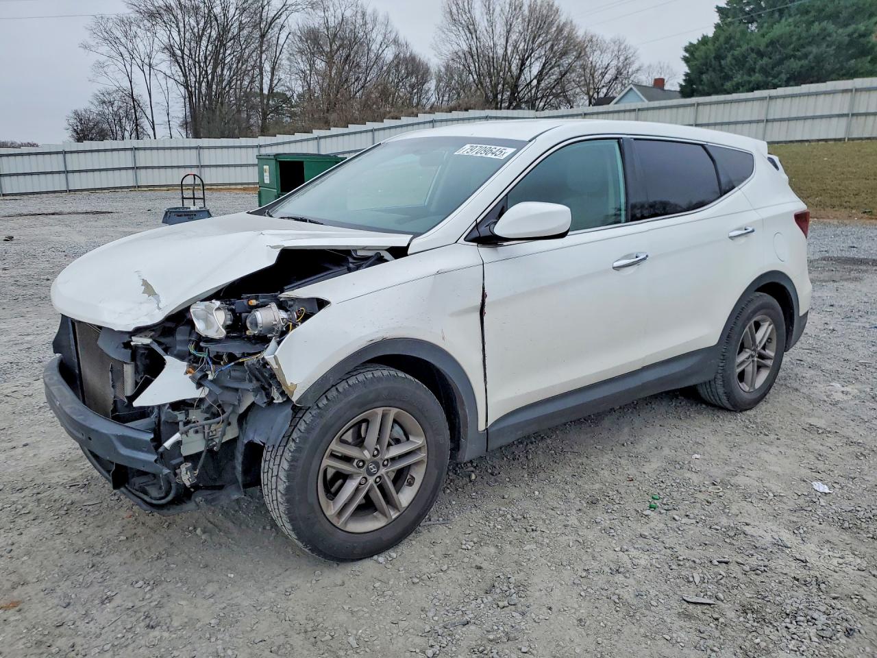 2017 Hyundai Santa Fe 2.4L, VIN 5NMZT3LB0HH029331 — Front end