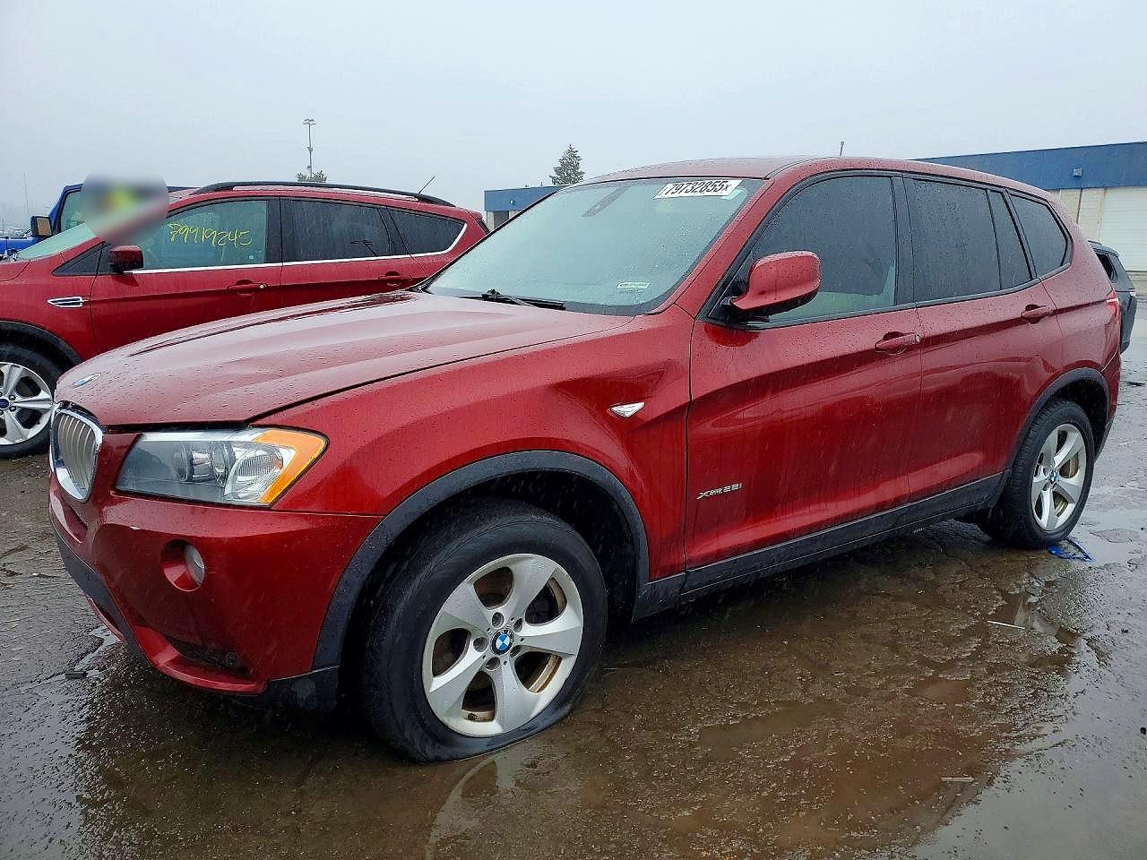 2012 BMW X3 28i, VIN 5UXWX5C54CL717190 — Перед