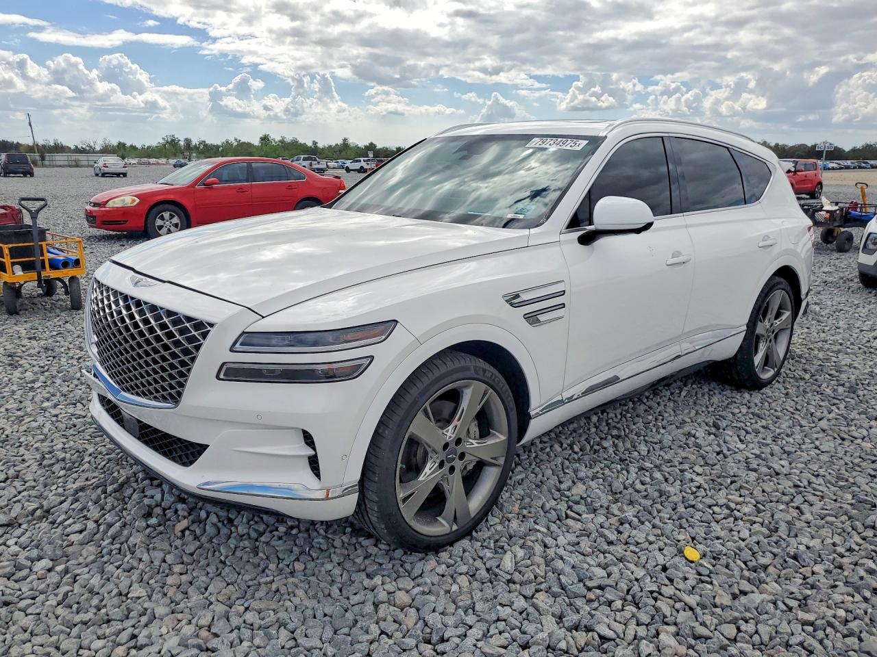 2021 Genesis GV80, VIN KMUHCESC3MU056881 — Front end