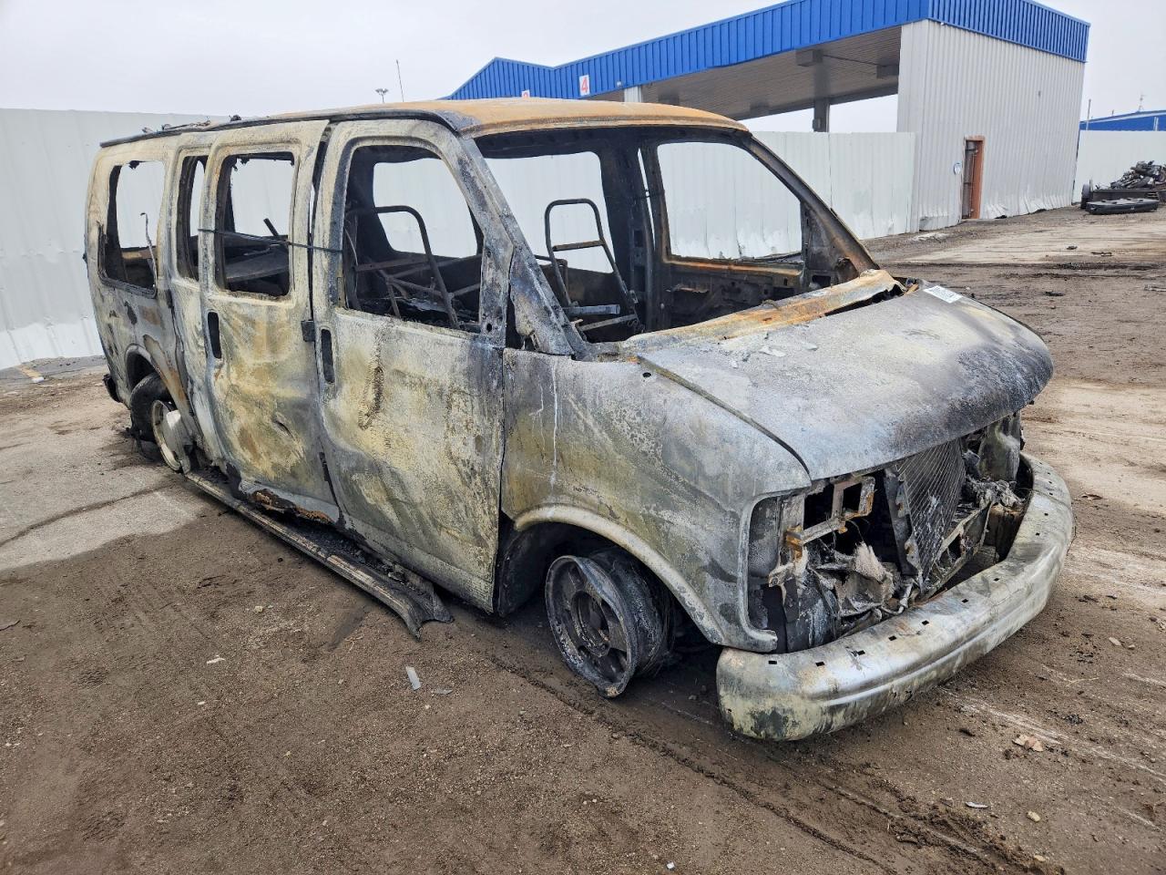 1997 GMC Savana Cargo YF7, VIN 1GDFG15M9V1094481 — Burn