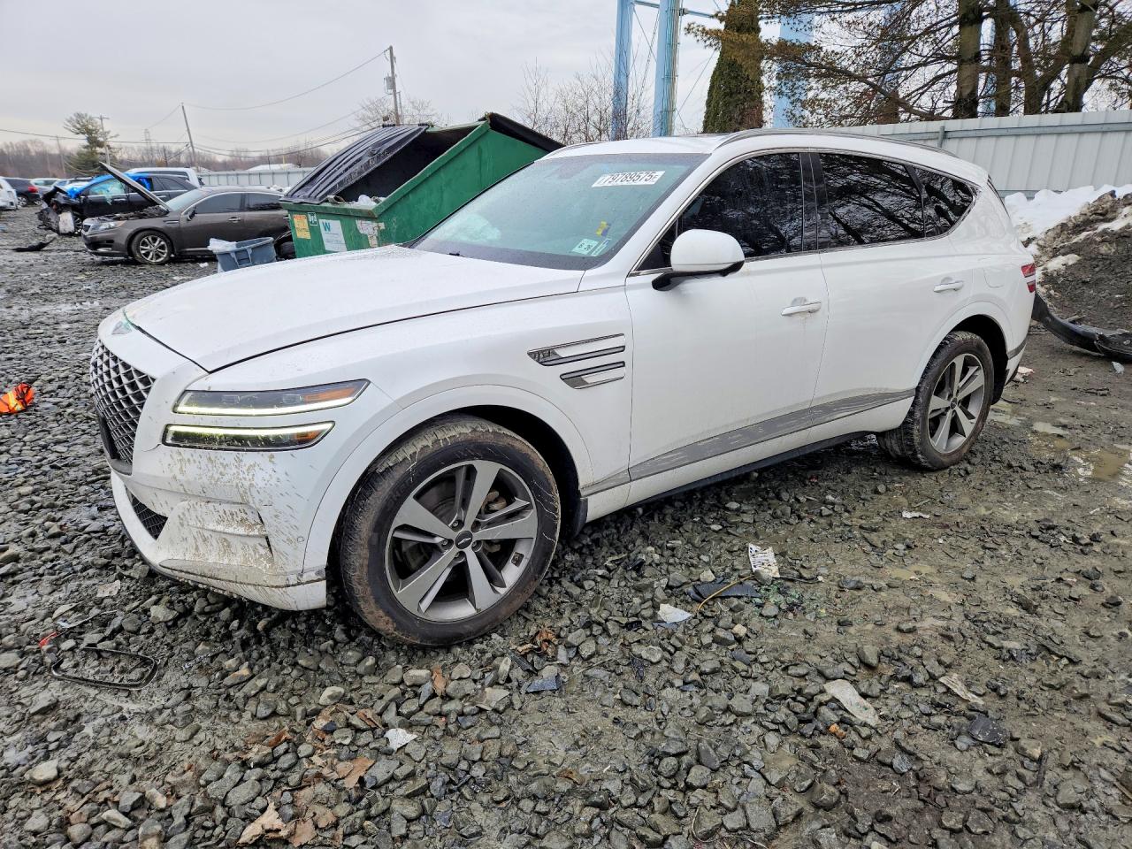 2021 Genesis GV80, VIN KMUHBDSB5MU047457 — Vandalism