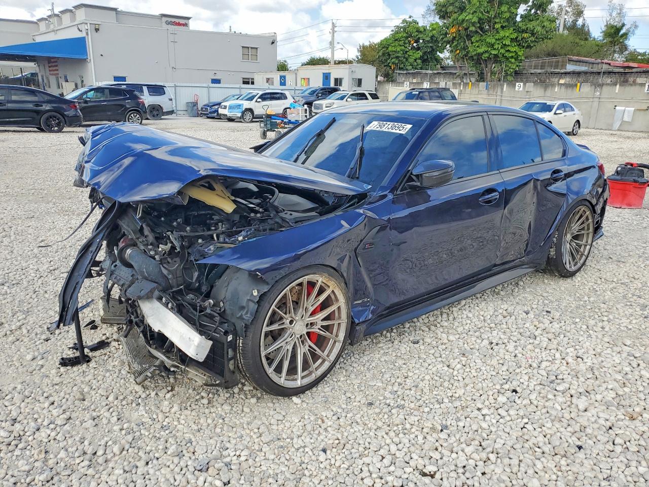 2022 BMW M3 Competition, VIN WBS33AY0XNFM81189 — Front end
