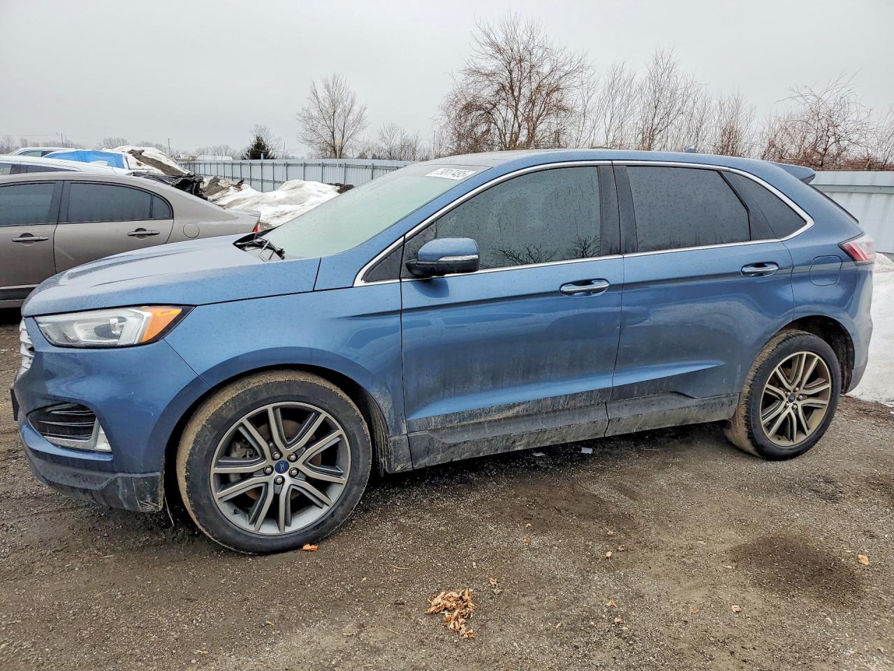 2019 Ford Edge Titanium, VIN 2FMPK4K93KBB58535 — Undercarriage