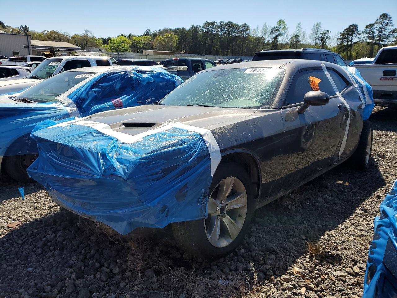 2021 Dodge Challenger SXT, VIN 2C3CDZAGXMH506278 — Rear end