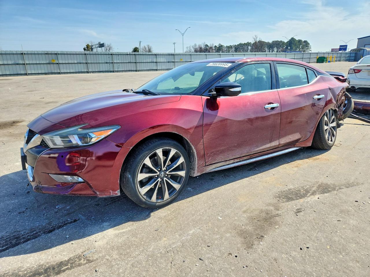 2016 Nissan Maxima SR, VIN 1N4AA6AP9GC431533 — Rear end