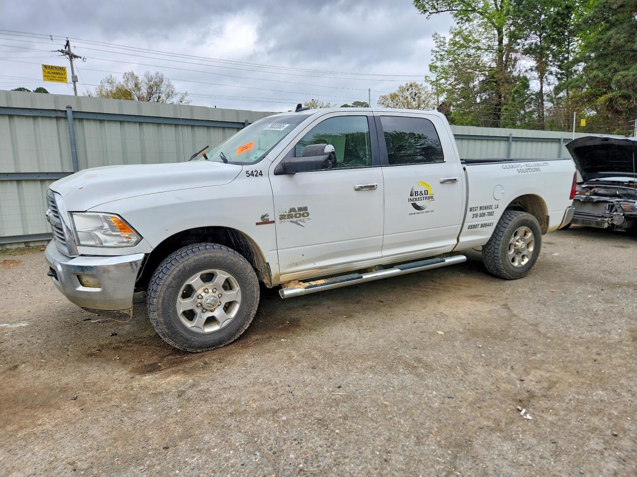 2017 Ram 2500 Big Horn, VIN 3C6UR4DL8HG632343 — Повреждение рамы