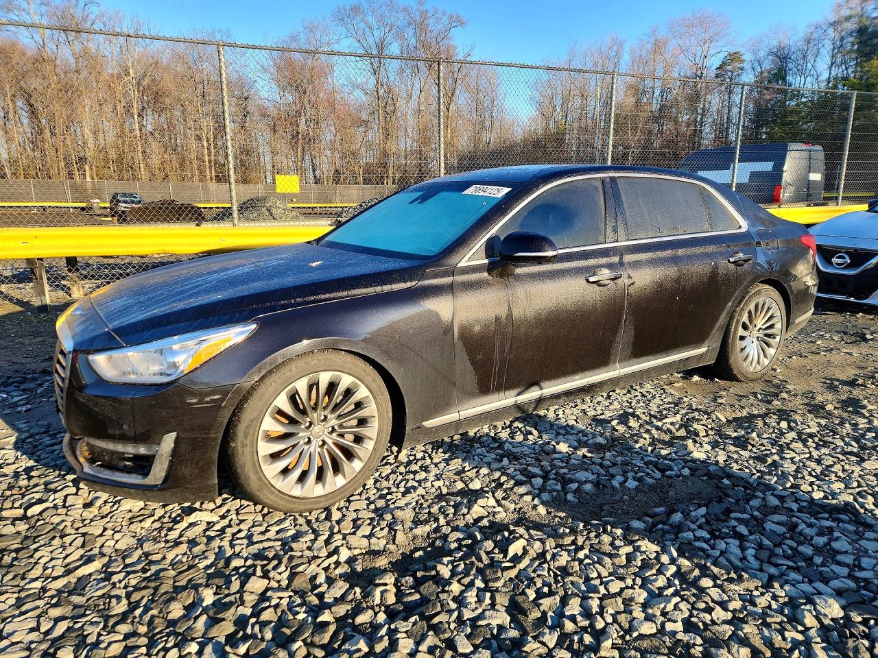 2019 Genesis G90 Ultimate, VIN KMTF54JH8KU054568 — Front end