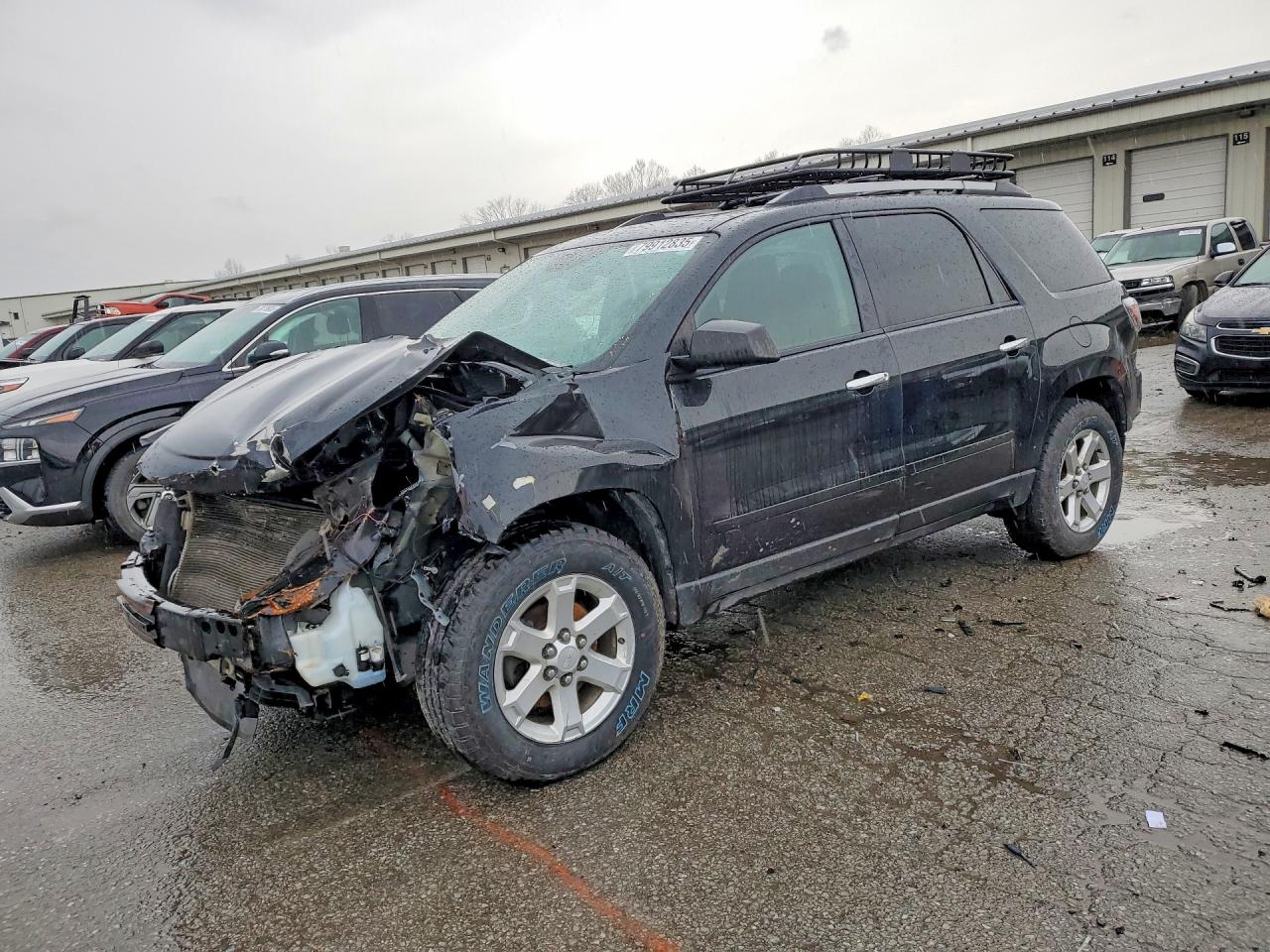 2015 GMC Acadia SLE, VIN 1GKKVPKD9FJ115870 — Front end
