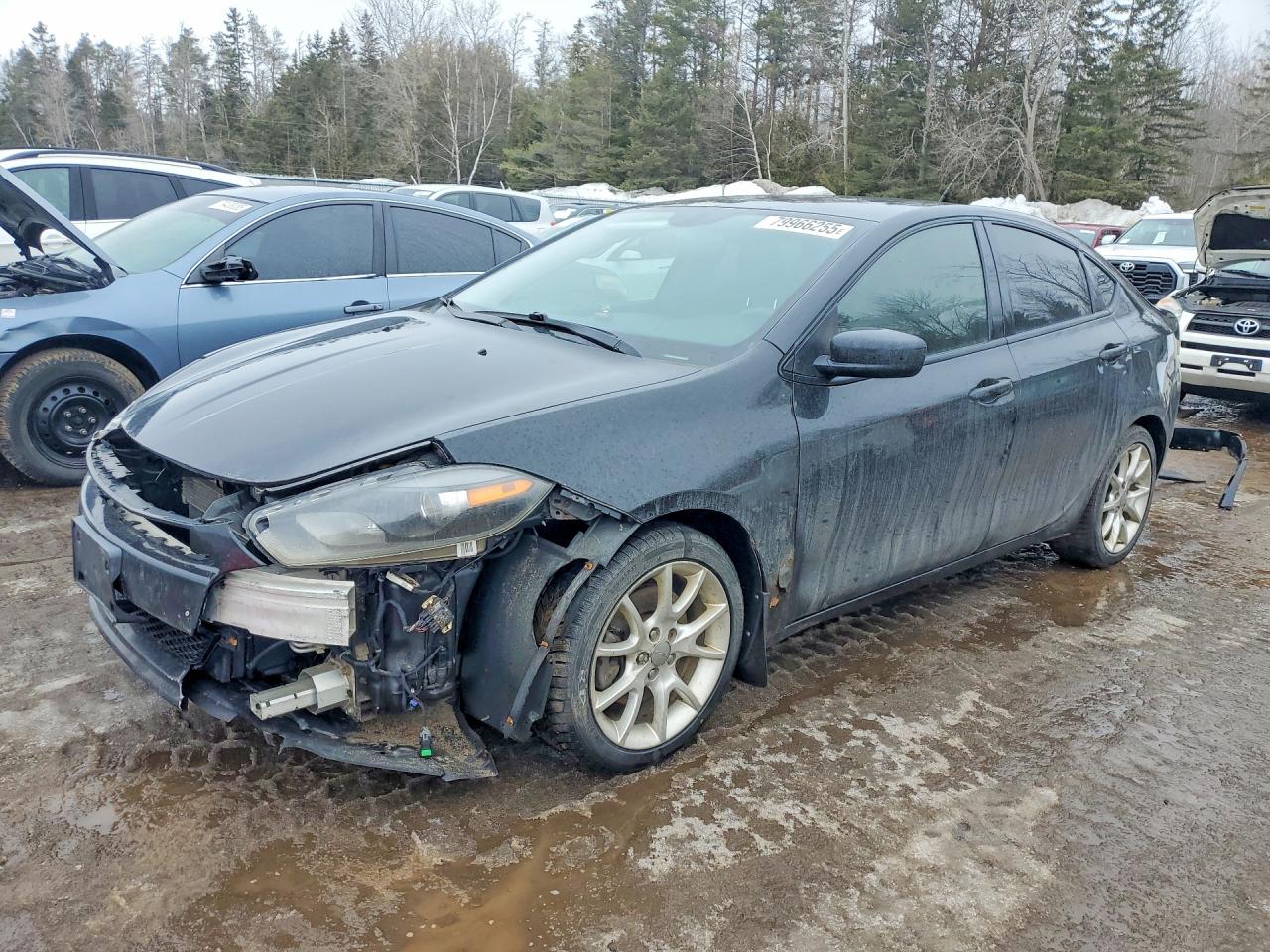 2013 Dodge Dart SXT, VIN 1C3CDFBA6DD343702 — Frame damage