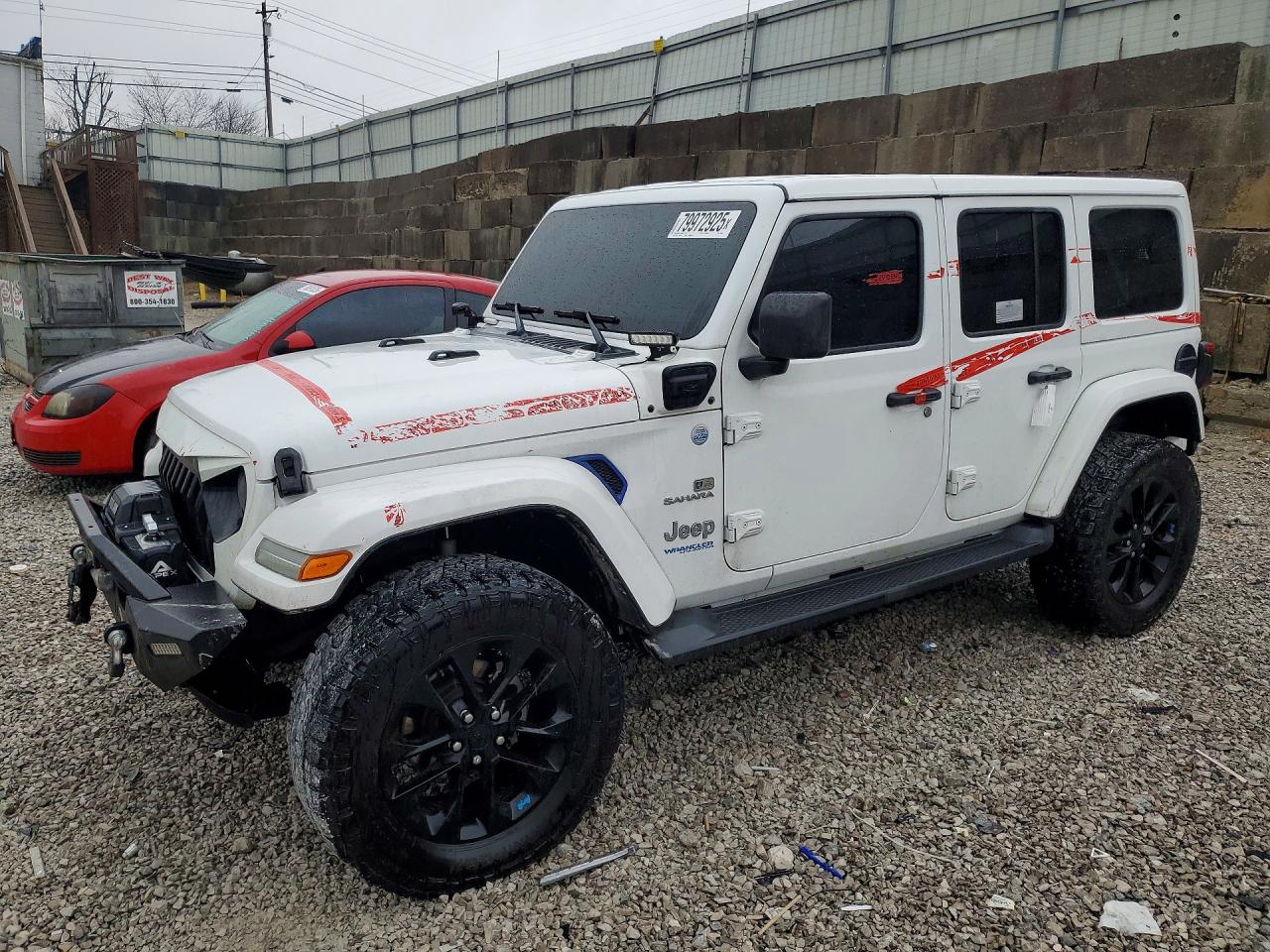 2022 Jeep Wrangler Unlimited Sahara, VIN 1C4JJXP62NW162964 — Interior fire