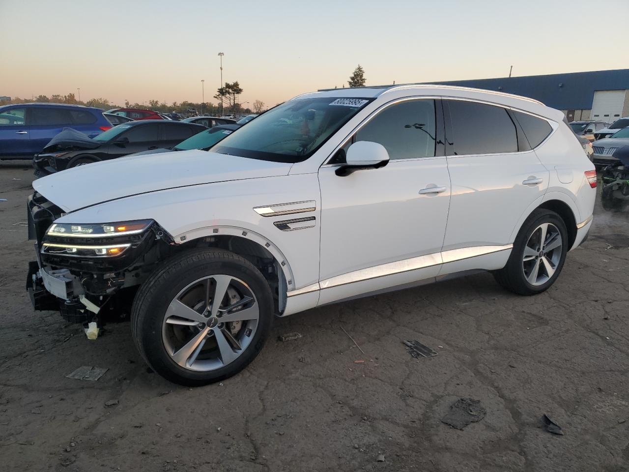 2023 Genesis GV80, VIN KMUHCESC3PU136346 — Front end